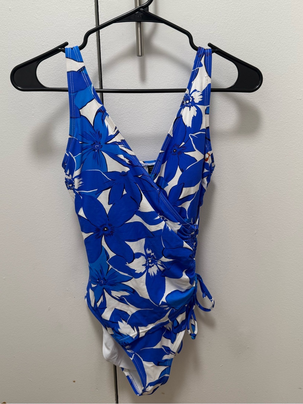 Nip Tuck Blue & White Floral One-Piece Swimsuit, 4